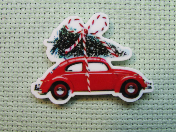 First view of the Christmas Tree Coming Home on a VW Bug Needle Minder