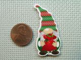 Second view of the Gift Giving Gnome Needle Minder