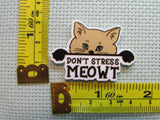 Third view of the Don't Stress Meowt Cute Cat Needle Minder