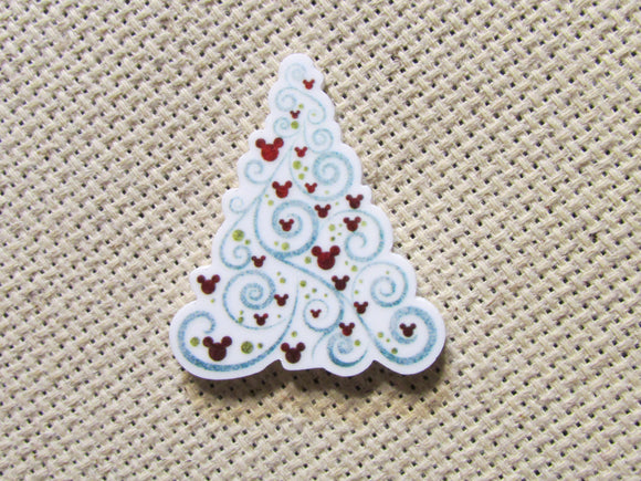 First view of the Mickey Christmas Swirl Tree Needle Minder
