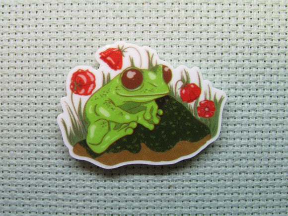 First view of the Adorable Frog Needle Minder