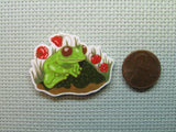 Second view of the Adorable Frog Needle Minder