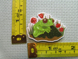 Third view of the Adorable Frog Needle Minder