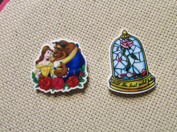 First view of the Beauty and the Beast and the Enchanted Rose Needle Minder
