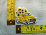 Third view of the Very Yellow Sunflower Truck Needle Minder