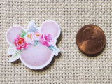 Second view of the Pretty Pink Mouse Head Needle Minder