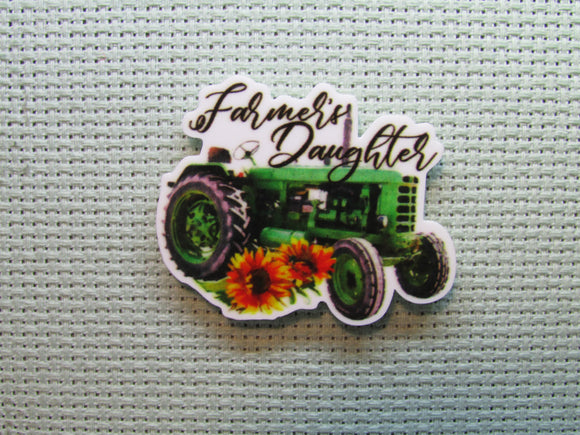 First view of the Farmer's Daughter Tractor and Sunflowers Needle Minder