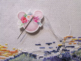 Third view of the Pretty Pink Mouse Head Needle Minder