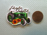 Second view of the Farmer's Daughter Tractor and Sunflowers Needle Minder
