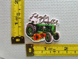 Third view of the Farmer's Daughter Tractor and Sunflowers Needle Minder