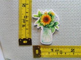 Third view of the A Mason Jar of Sunflowers Needle Minder