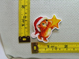 Third view of the Christmas Kitty with a Star Needle Minder