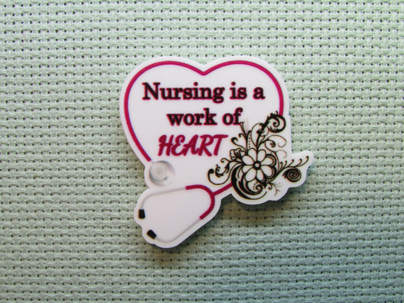 First view of the Nursing is a work of HEART Needle Minder