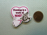 Second view of the Nursing is a work of HEART Needle Minder