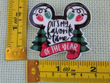 Third view of the Mouse Head Favorite Time of the Year Needle Minder