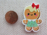 Second view of Gingerbread Girl Needle Minder.