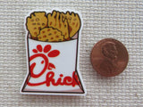 Second view of Waffle Fries Needle Minder.