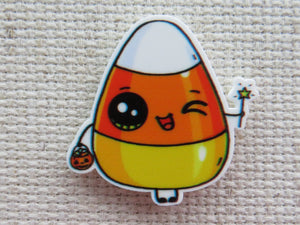 First view of Trick or Treating Candy Corn Needle Minder.