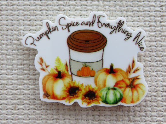 First view of pumpkin spice and everything nice Needle Minder.