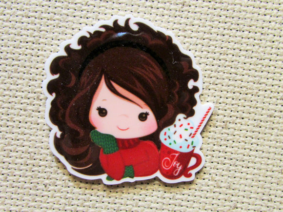 First view of the Christmas Girl Needle Minder