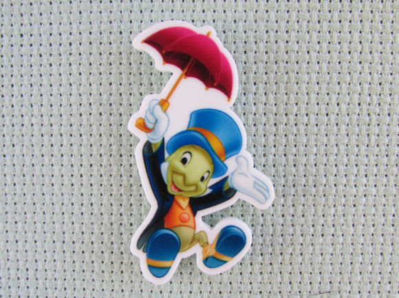 First view of the Jiminy Cricket Needle Minder