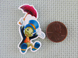 Second view of the Jiminy Cricket Needle Minder