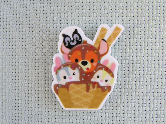 First view of the Bambi Sundae Needle Minder