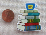 Second view of A Stack of Books with a Luke's Mug Needle Minder.