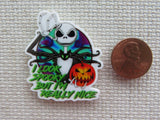 Second view of I Look Spooky But I am Really Nice Needle Minder.