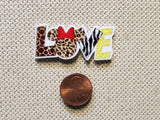 Second view of the Minnie Animal Love Needle Minder