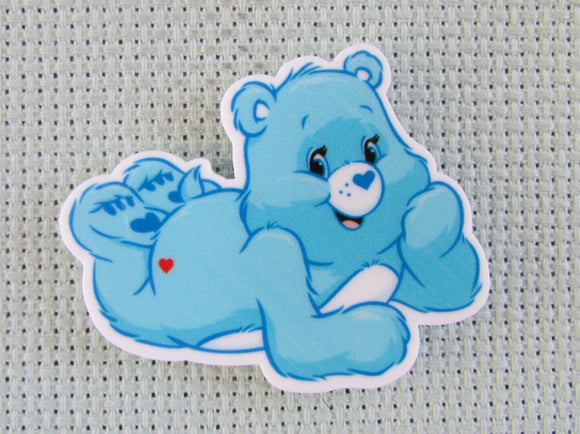 First view of the Blue Care Bear Needle Minder