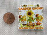 Second view of The Garden Gnome Season Has Begun Needle Minder.