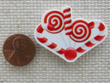 Second view of Christmas Candy Love Needle Minder.