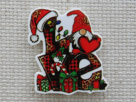 First view of Gnome Loves Christmas Needle Minder.