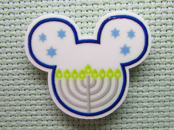 First view of the Hanukah Mouse Head Needle Minder