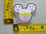 Third view of the Hanukah Mouse Head Needle Minder