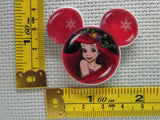 Third view of the Ariel Christmas Mouse Head Needle Minder