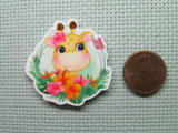 Second view of the Cute Giraffe Needle Minder
