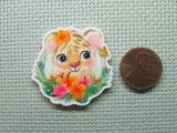 Second view of the Cute Tiger Needle Minder