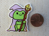 Second view of Wizard Frog Needle Minder.