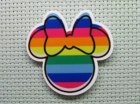 First view of the Rainbow Minnie Head Needle Minder