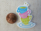 Second view of Spinning Teacups Needle Minder.