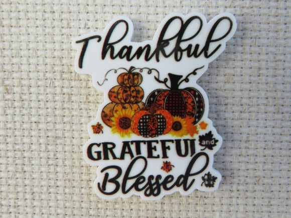 First view of Thankful, Grateful and Blessed Needle Minder.
