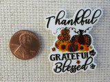Second view of Thankful, Grateful and Blessed Needle Minder.