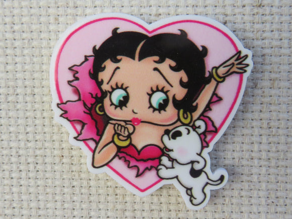 First view of Betty Boop in a Heart Needle Minder.