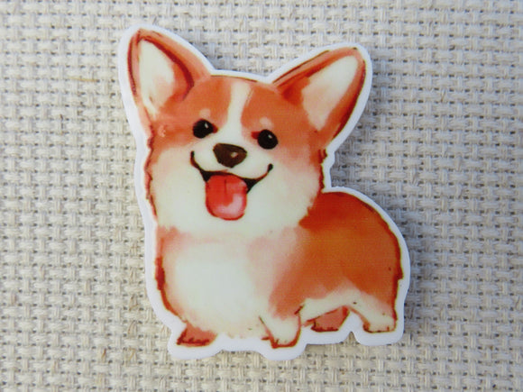 First view of Cute Corgi Happy to See You Needle Minder.