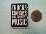 Second view of the Trucks, Cowboys and Country Music Needle Minder