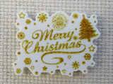 First view of Golden Merry Christmas  Needle Minder.