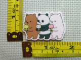 Third view of the Three Bears Eating Ice Cream Needle Minder