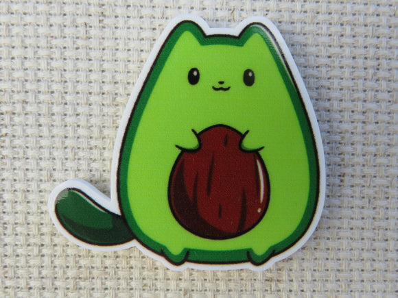 First view of Avocado Cat Needle Minder.